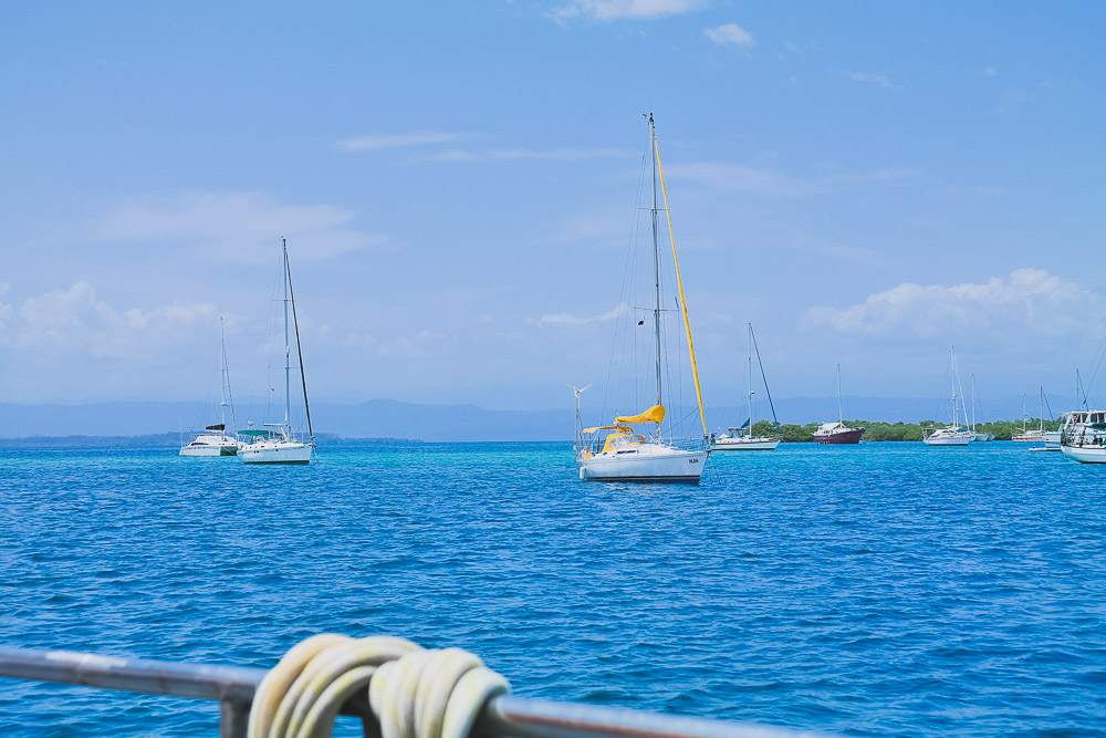 anchorage in front of Bocas Town, Isla Colón